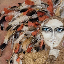"Shaman" by Dominika Kazmierczak, Acrylic on Wooden Panel