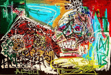 "Skull and Apples" by Keith Brown, Mixed Media on Vellum
