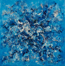 “Spun in Elfin Silver, Iceland” By Candace Wilson, Mixed Media on Panel
