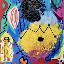 "She lives in an abstract world" by Tatiana Carvalho, Mixed Media on Canvas