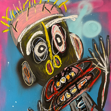 "Esoteric" by Tony Pharo, Mixed Media on Primed Wood Panel