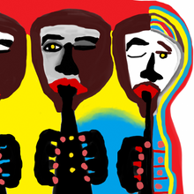 "Trio Selfie" By Eran Shookroon, Archival print