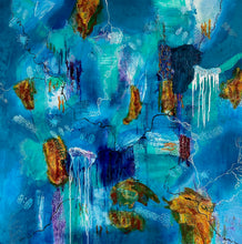 “Sinking Islands”  by Wendy Sinclair, Mixed Media on Canvas
