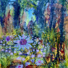 "Bushfire + Rain" by Wendy Sinclair, Mixed Media on Canvas