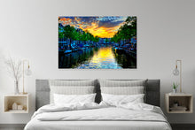"Amsterdam Canal" by William Myers, Photograph on Fine Art Aluminum