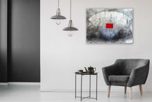 "Webbings & The Red Rectangle" by Mira M. White, Encaustic & Mixed Media, Panel