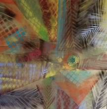 "Opposites Attract #5" by Jane Zeiger, Mixed Media on Canvas