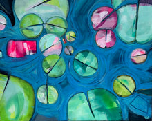 "Floating" by Sarah Capps, Acrylic on Canvas