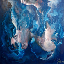 "Eu Te Escuto" (I Hear You) by Marz Pacheco, Oil on Gallery Wrapped Canvas