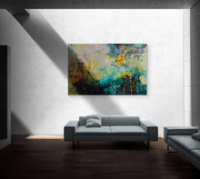 "Exuberances" by Kersteen A. Anderson, Acrylic and Collage on Canvas