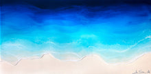 "Shallows" By Anna Sweet, Resin Painting on Wooden Panel 