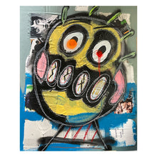 "Flea" by Tony Pharo, Mixed Media on Cardboard