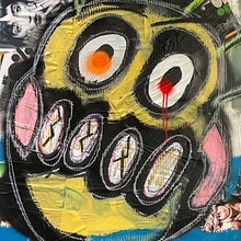 "Flea" by Tony Pharo, Mixed Media on Cardboard
