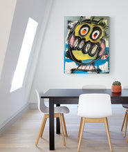 "Flea" by Tony Pharo, Mixed Media on Cardboard