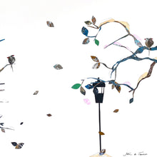 "Winter Breeze" by Aster da Fonseca, Collage on Paper