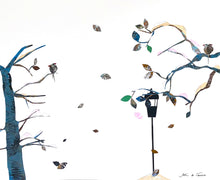"Winter Breeze" by Aster da Fonseca, Collage on Paper