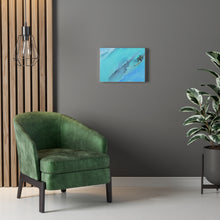Surfer Light blue Stretched Canvas Giclee