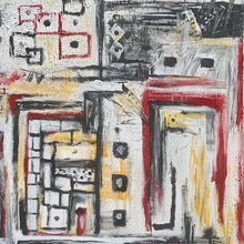 “Box of Crayons” by Bahar Varzgah, Acrylic on Canvas