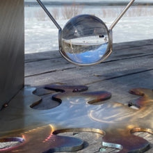 "Time/Space" by Tom Watson, Stainless Steel, Glass