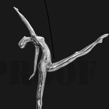 "Buhawi Dancer" by Belle Tuckerman, Bronze Polished Stainless Steel Overcast Sculpture