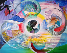 "Safe Distancing" by Billy Moro-Wey, Oil on Canvas