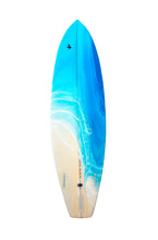 "Surf" By Anna Sweet, Resin Painting on Fiberglassed Surfboard