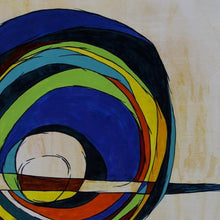 "Round Not Square" by Brenda Allison, Acrylic on Canvas
