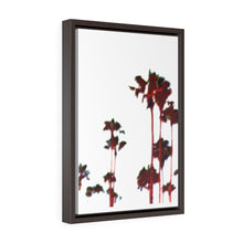 San Clemente Palm Trees Vertical Framed Premium Gallery Wrap Canvas