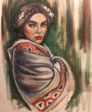 "Babushka" by Cara Grace, Oil on Canvas