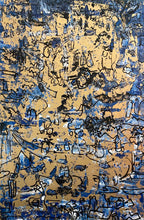 "Camino Dorador" by Carlos Santiago, Acrylic on Canvas