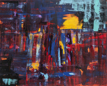"Man at Sunset " by Carolyn Chingros, Acrylic on Canvas