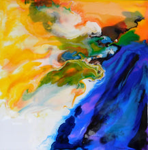 "Big Sur" by Carol Carpenter, Resin/Acrylic  on Canvas