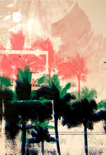 "Pink Sunset" by Carson James, Mixed Media on Canvas
