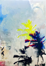 "Stormy Palms" by Carson James, Mixed Media on Canvas