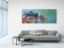 "Sunset Palms" by Carson James, Mixed Media on Canvas