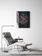 "Space Junk" by Casey LaRios, Mixed Media on Canvas