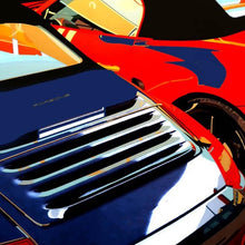 "Sportscars" by Jochen Cerny, Photograph on Aludibond behind Acrylic Glass
