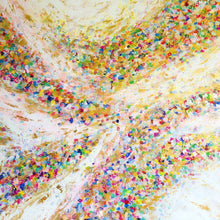 "Abounding Journey" by ChanMi Jung Pyles, Acrylic with Genuine Gold Leaf on Canvas