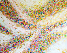 "Abounding Journey" by ChanMi Jung Pyles, Acrylic with Genuine Gold Leaf on Canvas