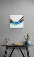 "Let The Light Lead You" by ChanMi Jung Pyles, Acrylic and Genuine Gold Leaf on Canvas