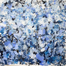 “Blue Ombré” by Cynthia Holien, Acrylic on Heavy Paper