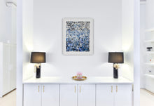 “Blue Ombré” by Cynthia Holien, Acrylic on Heavy Paper