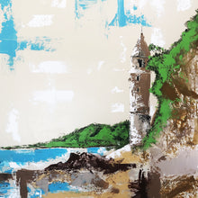 "Pirate Tower" by Colleen Flynn, Acrylic on Canvas