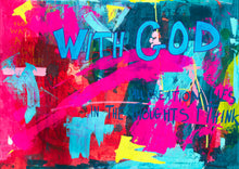 "With God" by Crista Hope, Mixed Media on Paper