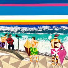 "Wavespotting" by John Cross, Textured Acrylic on Canvas
