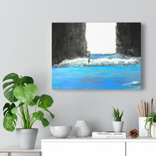 Laguna Cove Surfer Stretched Canvas