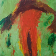 "Abstract Male Torso" by Damon Thomas Roskilly, Acrylic on Canvas
