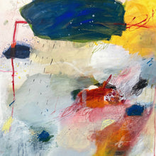 "Cricket Match Canceled Due to Rain" by Danielle Lauzon, Mixed Media on Canvas