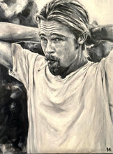 "Brad Pitt" by Daria Rodriguez, Oil on Canvas