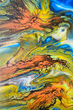 "Deconstructed Bloom" by Cherryl Bojarsky, Acrylic on Canvas